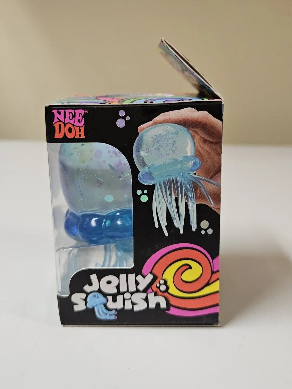 Needoh Jelly Squish Blue Jellyfish Sensory Toy Fidget New Sealed Box Authentic - Picture 9 of 11